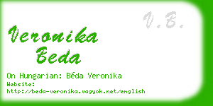 veronika beda business card