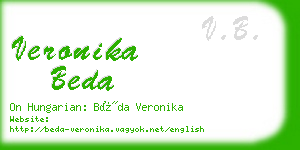 veronika beda business card